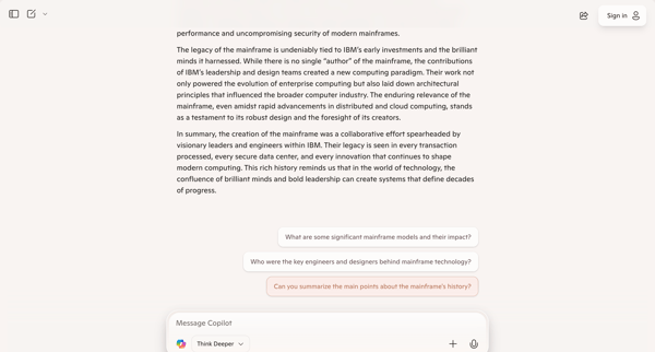 Microsoft Copilot: Your AI companion screen