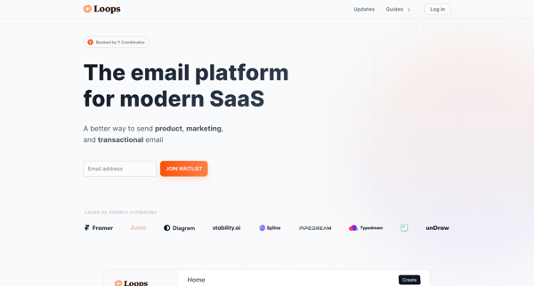 Loops - The email platform built for SaaS screen