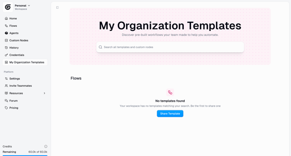 Gumloop | Templates screen