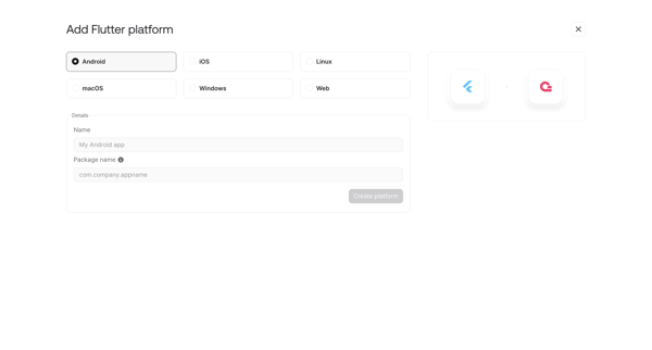 Console - Appwrite screen