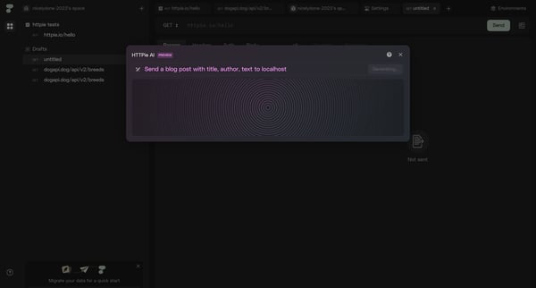 HTTPie for Web — API testing client screen