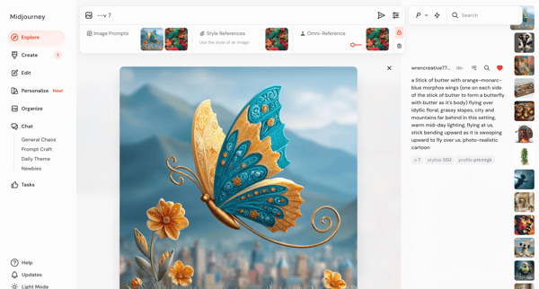 Explore screen