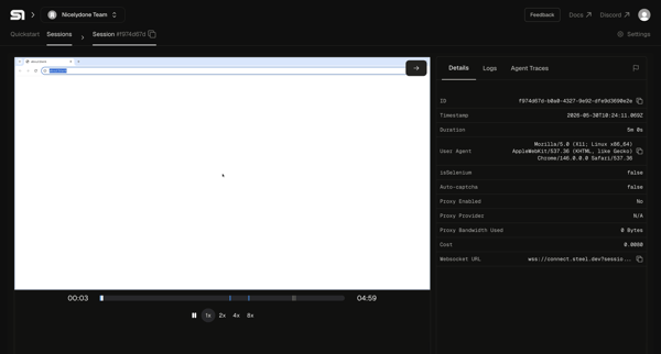 Steel | Open-source Headless Browser API screen