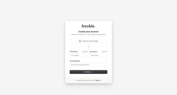 Freckle screen