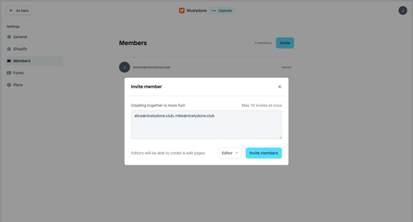 Members | Nicelydone screen
