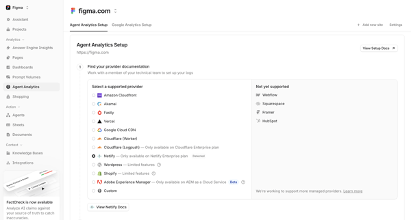 Profound | Answer Engine Optimization screen