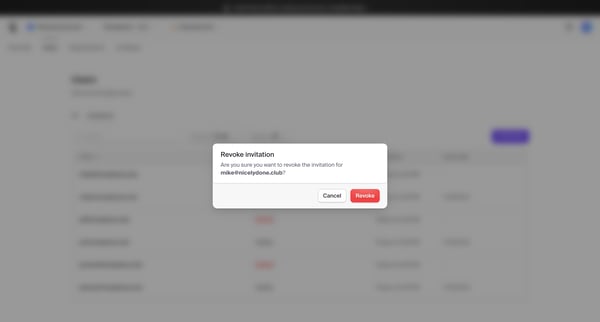 Dashboard | Clerk.com screen