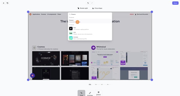 Using NicelyDone.club to Find Finance Product Examples | Scribe screen