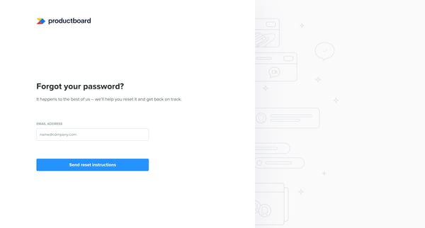 Productboard – Welcome screen
