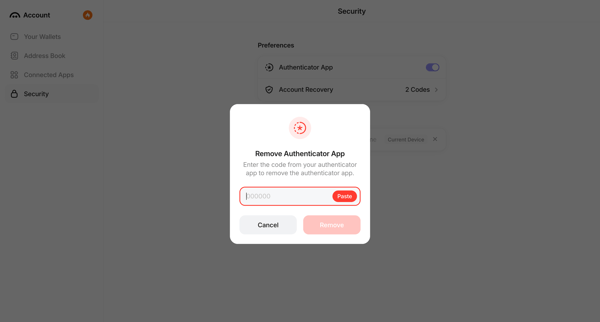Aave Account screen