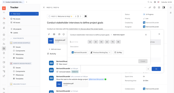 Conduct stakeholder interviews to define project goals - Nicelydone screen