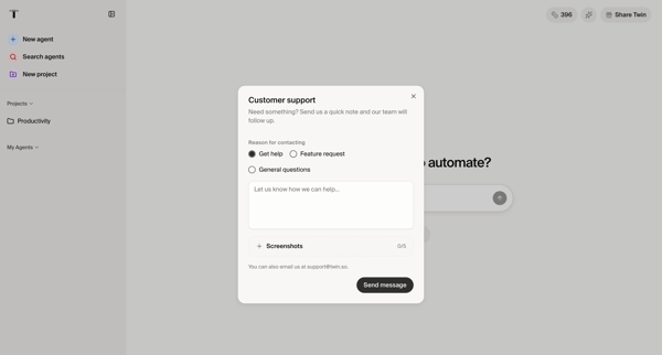 Twin - Automate anything screen