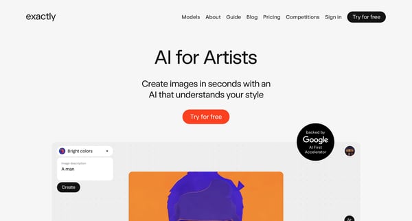 Exactly.ai screen