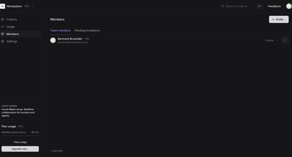 Nicelydone | Members screen