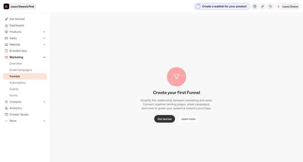 Kajabi - adminsites2148600208pipelines screen
