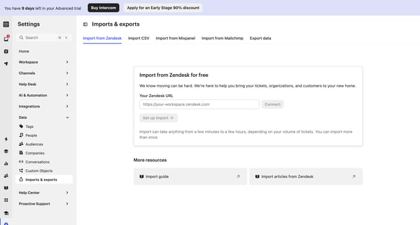 Imports | exports Nicelydone Intercom screen