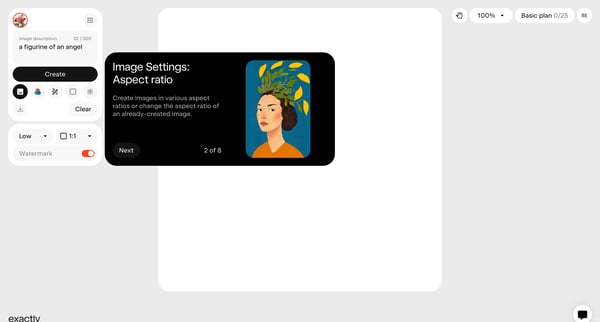 Exactly.ai screen