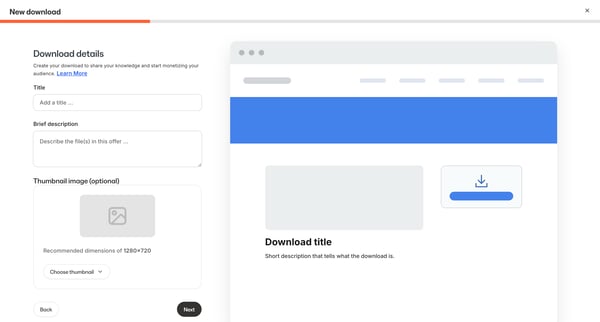 Downloads - Kajabi screen
