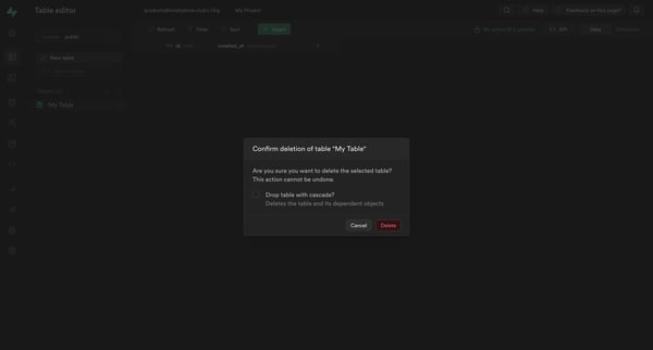 My Project | Supabase from Supabase