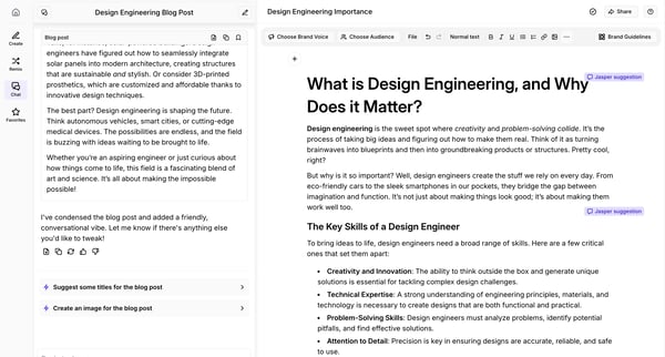 Design Engineering Importance - Jasper screen