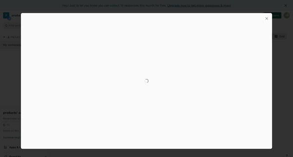 Typeform - Workspaces screen