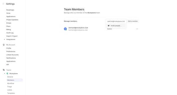 Team members from Linear