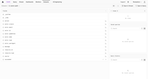 axiom-audit - Datasets - Axiom screen