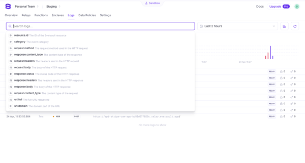 Evervault screen