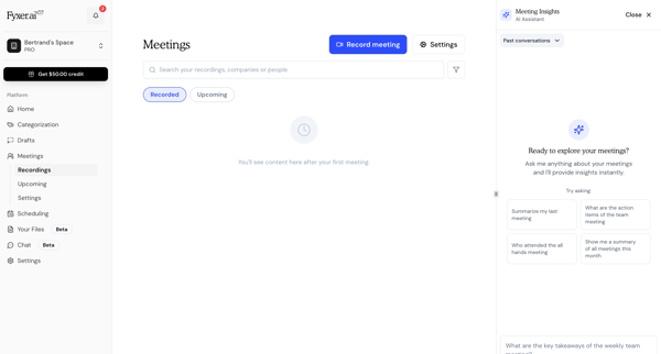 Fyxer AI screen