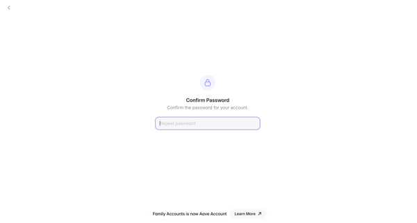 Aave Account screen