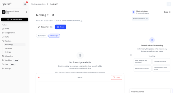 Fyxer AI screen