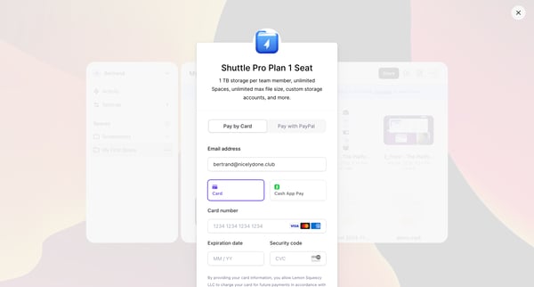 Shuttle – Your files. Your rules. screen