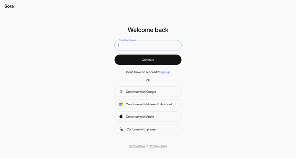 Login - OpenAI screen