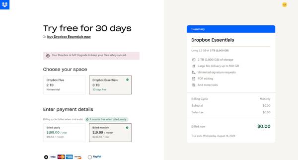 Buy Dropbox Plus to save and share more files – Dropbox from Dropbox