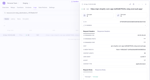 Evervault screen