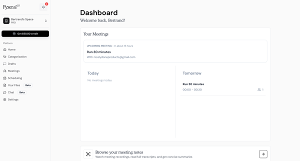 Fyxer AI screen