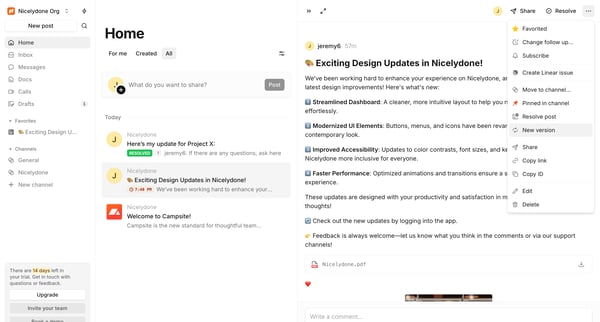 Nicelydone Org posts screen