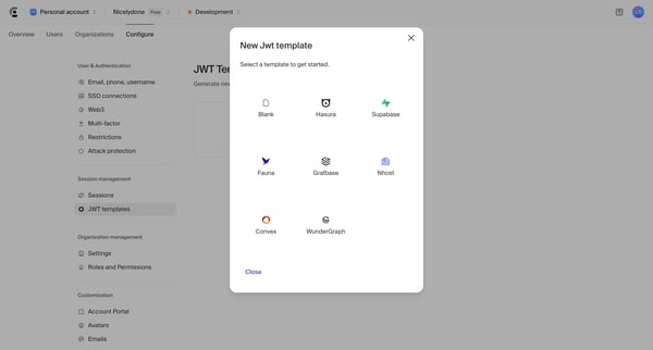 Dashboard | Clerk.com from Clerk