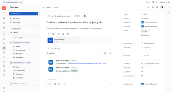 Conduct stakeholder interviews to define project goals - Nicelydone screen