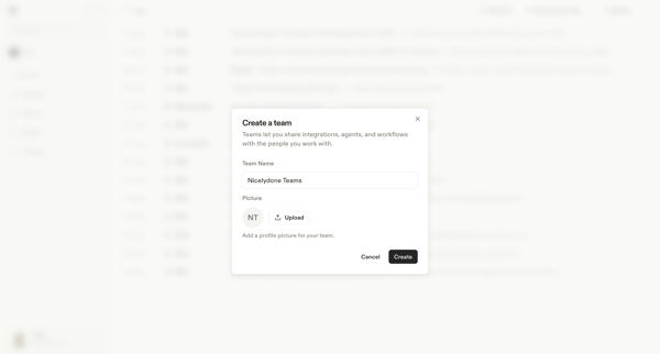Logs screen