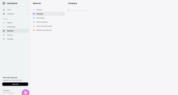 Behavior › Company screen