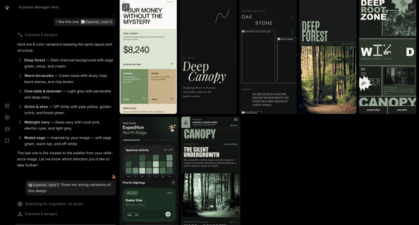 Variant – Endless designs for your ideas, just scroll screen