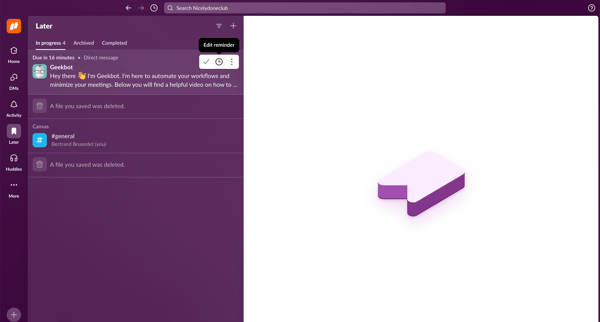 Later - Nicelydoneclub - Slack from Slack