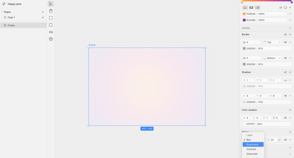 Happy pine · Paper screen