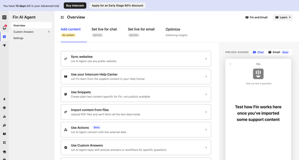 Overview | Nicelydone Intercom screen