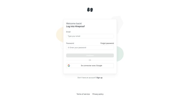 Hireproof screen