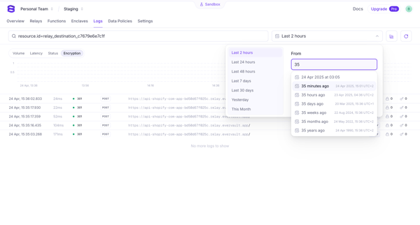 Evervault screen