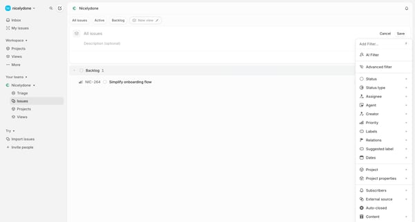 Nicelydone › New view screen