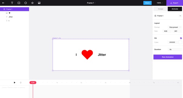 Frame 1 · Jitter screen
