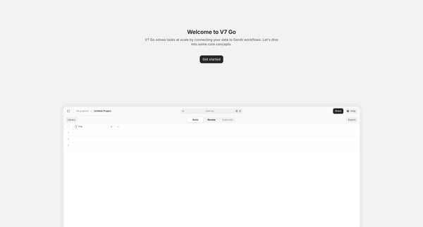 V7 Go screen